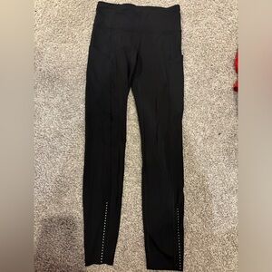 Black lulu leggings size 4